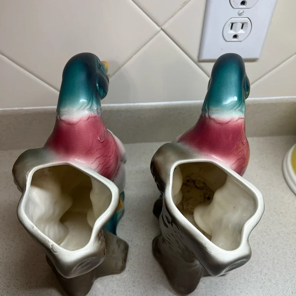 Vintage Royal Copley Mallard Duck Planter - Mid Century Modern - Set of 2